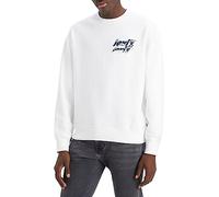 Levi's Men's Relaxd Graphic Crew, Poster Logo Crew White+, XS