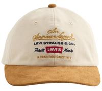 Levi's Men's Relaxed DAD Graphic Cap, Ecru, OS