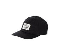 Heritage Large Logo Cap in Cotton Black