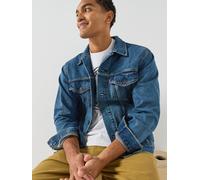 Levi's Mens Relaxed Fit Cotton Denim Trucker Jacket, Dark Blue, Size Xl, Men Dark Blue
