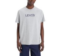 Levi's Men's Relaxed Fit Graphic Tee Padded Hl Logo Mhg Grey M