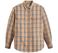 Levi's Men's Relaxed Fit Western Shirt, Krishan Plaid Lark, M