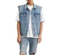 Levi's Men's Relaxed Trucker Denim Vest, Kentucky Blue Vest, L