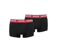 Levi's Men's Repeat Logo Trunk 2P, black/red, M