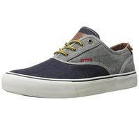 Levis Men's Rob Denim Fashion Sneaker, Indigo/Reverse Denim, 10 M US
