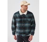 Levi's Men's Sherpa Fleece Trucker Jacket, Multi, Size S, Men Print