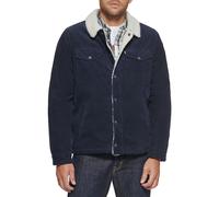 Levi's Men's Sherpa Lined Trucker Jacket (Regular & Big & Tall Sizes) Denim, Navy Corduroy, L