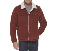 Levi's Men's Sherpa Lined Trucker Jacket (Regular & Big & Tall Sizes) Denim, Rust Corduroy, XS