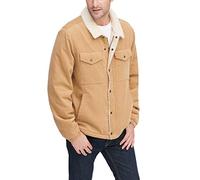 Levi's Men's Sherpa Lined Trucker Jacket (Regular & Big & Tall Sizes) Denim, Tan Corduroy, XXL