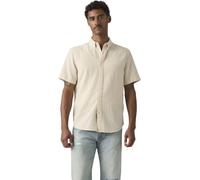 Levi's Men's Shirt Short Sleeve, Relaxed Fit, Off White (Oatmeal), L