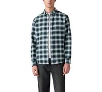 Levi's Men's Shirt with Kent Collar, Relaxed Fit, Green (Raffa Plaid Dark Gre), M