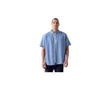 Levi's Men's Short Sleeve Authentic Button Down Shirt Xavier Plaid Vintage Indigo X Multi Colour M