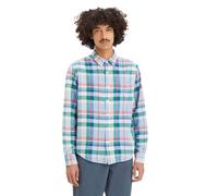 Levi's Men's Short Sleeve Classic Pocket Tee T-Shirt, Heath Plaid True Blue, XL