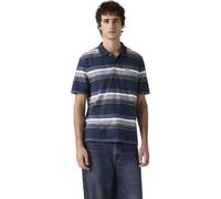 Levi's Men's Short Sleeve Polo Shirt in Cotton, Relaxed Fit, Blue (Kurtley Stripe Dress), M