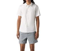 Levi's Men's Shortsleeve Battery Housemark Slim Shirt, Bright White, XL