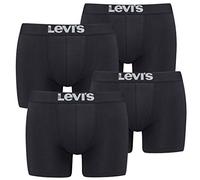 LEVIS Men's Boxer, Black, XL (Pack of 4)