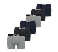 LEVIS Men's Boxer, Black/Navy/Mid Grey Mel, XXL (Pack of 6)