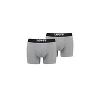 LEVIS Men's Solid Basic Boxer, Middle Grey Melange, L, Middle grey (middle grey blend), L