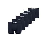 Levi's Men's Solid Basic Boxers (Pack of 6) Underwear, Blue, XL