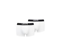 LEVIS Men's Trunk, White/Black, M (Pack of 2)