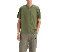 Levi's Men's Ss 4 Button Henley Shirt, Bluish Olive, S