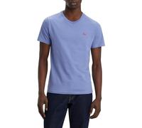 Levi's Men's Ss Original Housemark Tee-Chesthit Logo T-Shirt, Bleached Denim Jersey, S