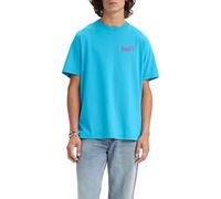 Levi's Men's Ss Relaxed Fit Tee T-Shirt, Core Poster Logo Swedish Blue, S