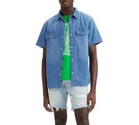 Levi's Men's Ss Relaxed Fit Western Shirt, Tombstone Stonewash, L