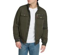 Levi's Men's Stand Collar Utility Bomber Jacket, Army Green, XL