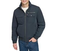 Levi's Men's Stand Collar Utility Bomber Jacket, Navy, L