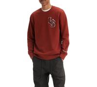 Levi's Men's Standard Graphic Crew Sweatshirt, Ls Letterman Fired Brick, XS