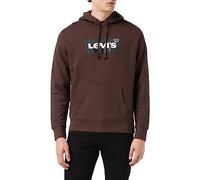 Levi's Men's Standard Graphic Hoodie Sweatshirt Hot Fudge (Black) M