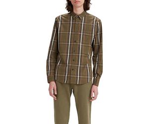 Levi's Men's Sunset 1-Pocket Standard Shirt Bayan Dark Olive (0) S -