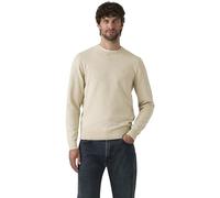 Levi's Men's Sweatshirt Lightweight Housemark with Stretch, Crew Neck, Beige (White Peppercorn HEA), M