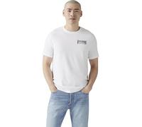 Levi's Men's T-Shirt Graphic Crew Neck Tee in Cotton with Print, White (Brin Music Inspired), XS
