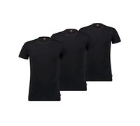 LEVIS Men's T-Shirt, Jet Black, M (Pack of 3)