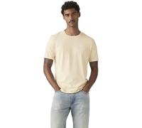 Levi's Men's T-Shirt Original in Cotton with Crew Neck, Off White (Garment Dye Rutabaga), M