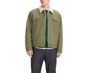 Levis Mens Type Iii Sherpa Jacket, cougar canvas, XX-Large