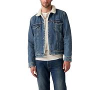 Levi's Men's Type III Sherpa Trucker Jacket In The Morning Sherpa Trk Blue S