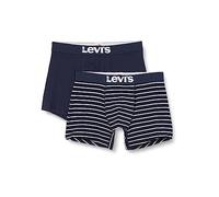 LEVIS - Men's Underwear - Boxer Shorts - Vintage Stripe YD (2-Pack) - Navy - S
