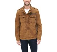 Levi's Men's Washed Cotton Military Jacket (Regular & Big & Tall Sizes) Lightweight, Worker Brown Unfilled, XL