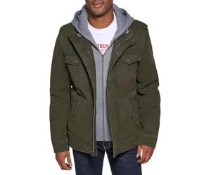 Levi's Men's washed fleece outerwear jackets, Olive, XL Tall UK