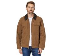 Levi's Men's Workwear Cotton Canvas Corduroy Collar Depot Jacket, Brown Quilt Lined, XXL