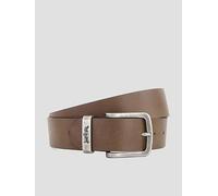 Levi's Metal Two Horse Keeper Leather Belt, Brown, Size 105, Men Brown