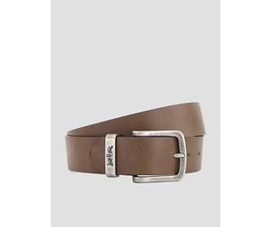 Levi's Metal Two Horse Keeper Leather Belt, Brown, Size 105, Men Brown