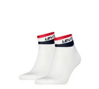 Levi's Quarter Socks, Blue/White/Red, 39/42