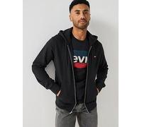 Levi's New Original Zip Through Hoodie, Black, Size S, Men Black