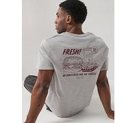 Levi's No Substitute For The Classics Burger Back Graphic Relaxed Fit T-Shirt, Grey, Size S, Men Grey