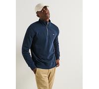 Levi's Original Hallmark Logo 1/4 Zip Sweat Top - Navy, Navy, Size M, Men Navy