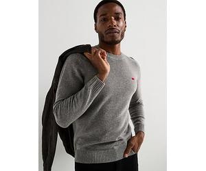 Levi's Original House Mark Knitted Jumper, Grey, Size S, Men Grey